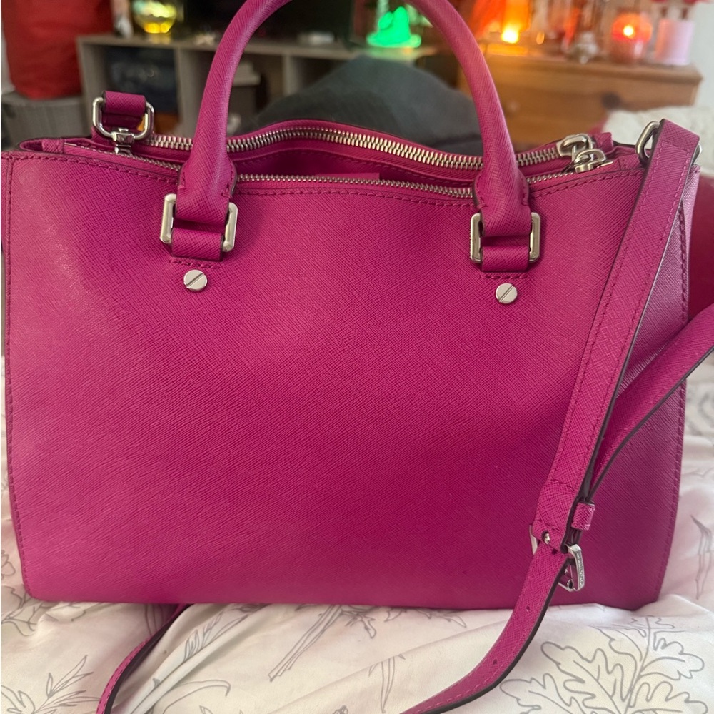 Michael Kors Sutton Saffiano Leather Satchel - Picture 3 of 12